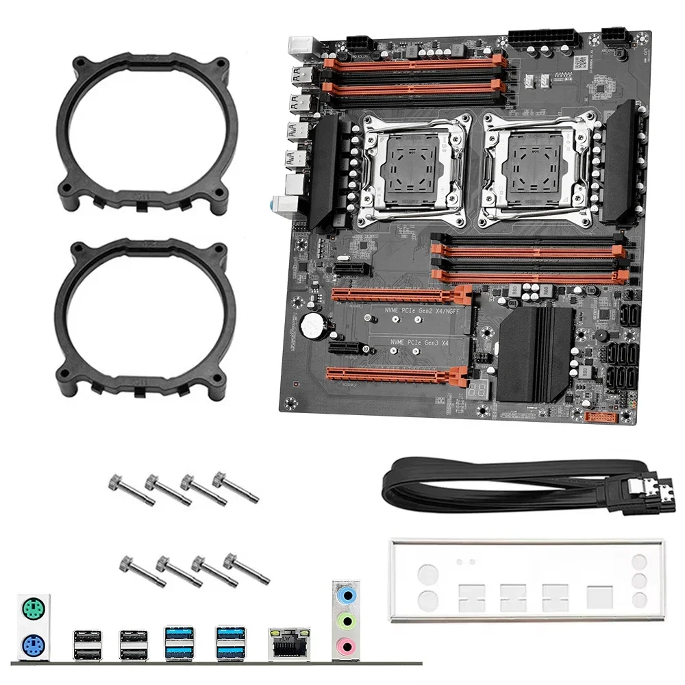Soyo x99 kit placa-mãe para jo - Dual Lga2011-3 Server Motherboard Combo avaliação e preço