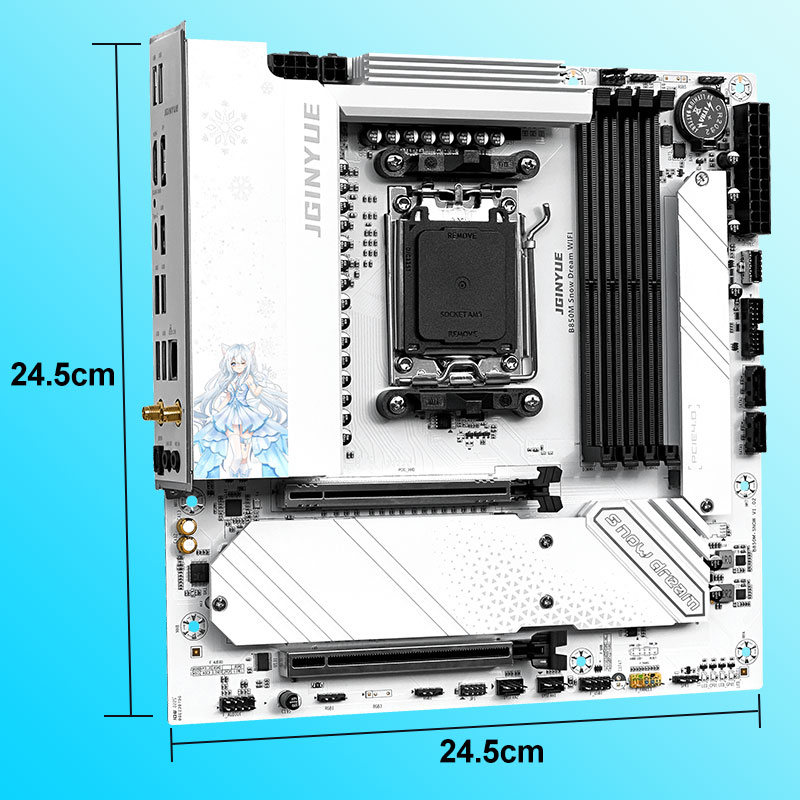 Placa-mãe para jogos JGINYUE B - Am5 Micro Atx Pcie 5.0 Motherboard avaliação e preço